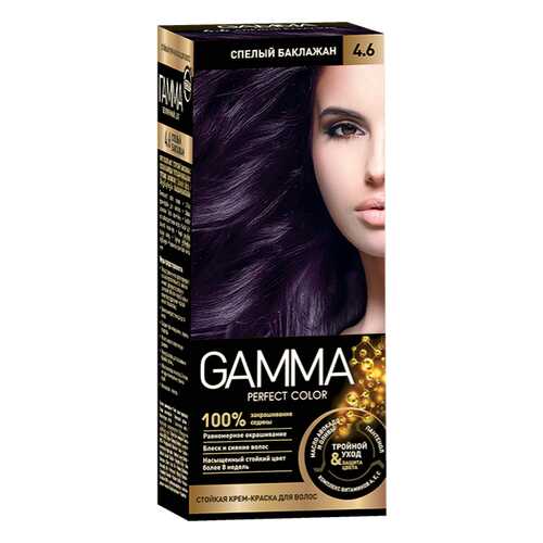 Краска для волос SVOBODA GAMMA Perfect color спелый баклажан 4,6, 50гр в Магнит Косметик