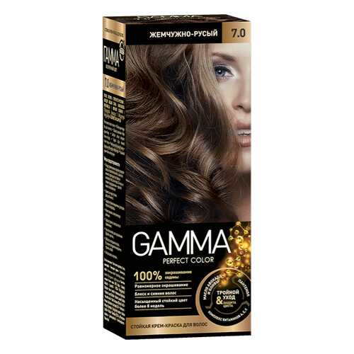 Краска для волос SVOBODA GAMMA Perfect color жемчужно-русый 7,0, 50гр в Магнит Косметик