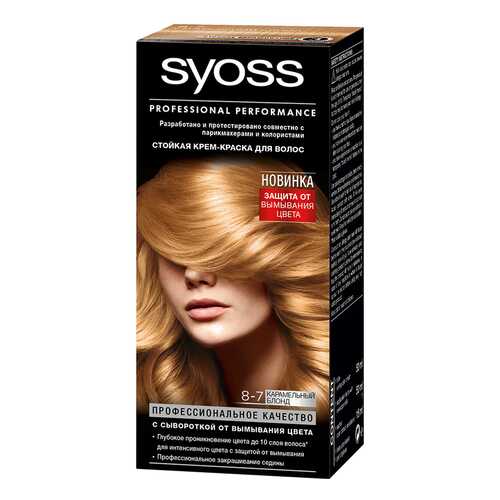 Краска для волос Syoss Color 8-7 Карамельный блонд в Магнит Косметик
