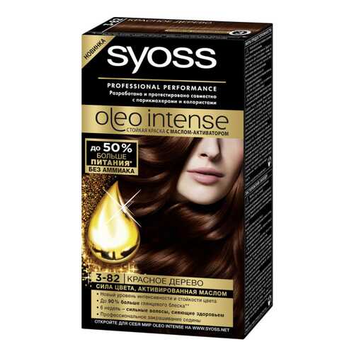 Краска для волос Syoss Oleo Intense 3-82 Красное дерево 50мл в Магнит Косметик