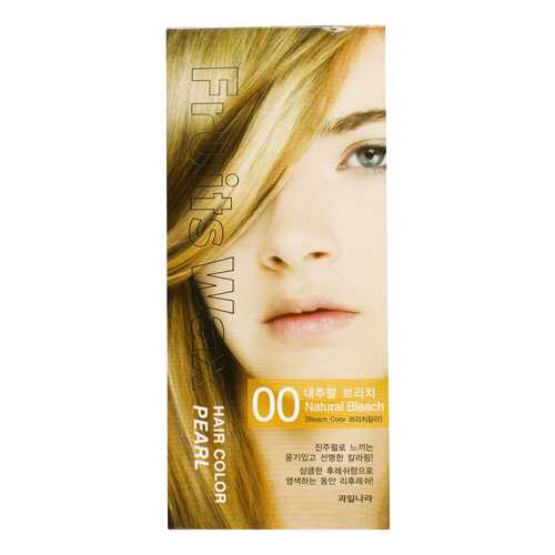 Краска для волос Welcos Fruits Wax Pearl Hair Color 00 Natural Bleach 60 мл в Магнит Косметик