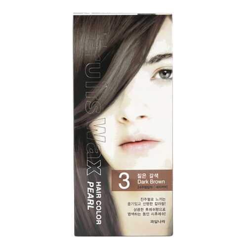 Краска для волос Welcos Fruits Wax Pearl Hair Color 03 Dark Brown 60 мл в Магнит Косметик