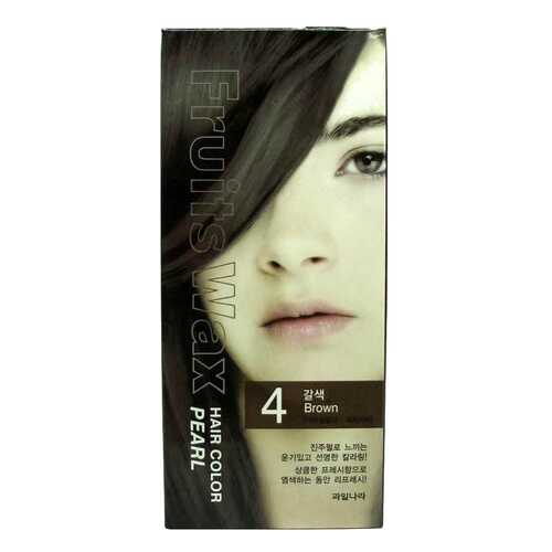 Краска для волос Welcos Fruits Wax Pearl Hair Color 04 Brown 60 мл в Магнит Косметик