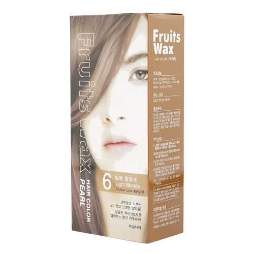 Краска для волос Welcos Fruits Wax Pearl Hair Color 06 Light Blonde 60 мл в Магнит Косметик