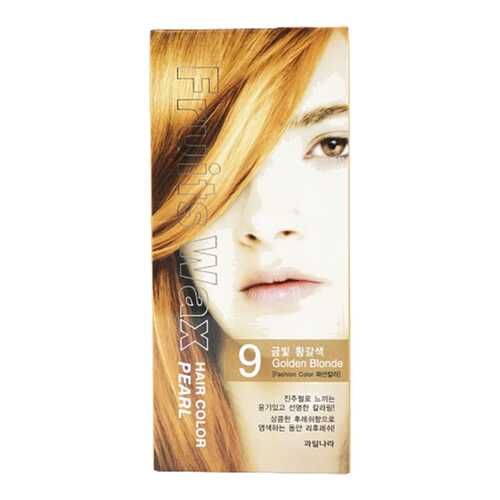 Краска для волос Welcos Fruits Wax Pearl Hair Color 09 Golden Blonde 60 мл в Магнит Косметик