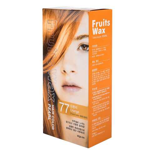 Краска для волос Welcos Fruits Wax Pearl Hair Color 77 Orange 60 мл в Магнит Косметик