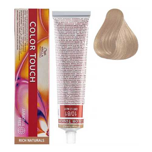 Краска для волос Wella Professionals COLOR TOUCH 10/81 Нежный ангел 60 мл в Магнит Косметик