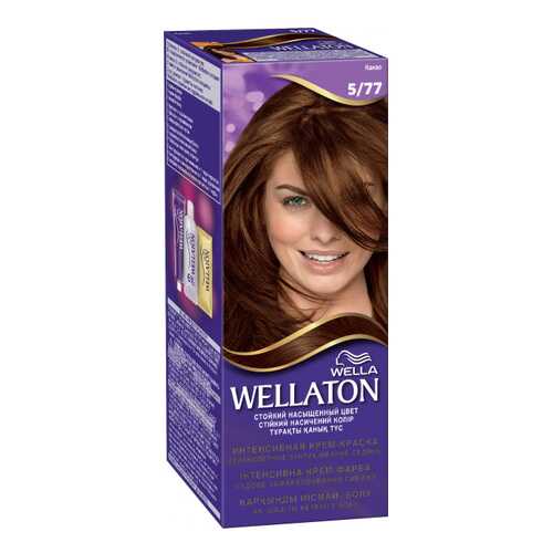 Краска для волос Wella Wellaton 5/77 какао 110 мл в Магнит Косметик