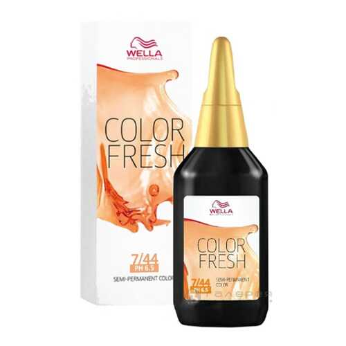 Краска оттеночная для волос Wella Professionals Color 7/44 блонд красный интенсивный 75 мл в Магнит Косметик