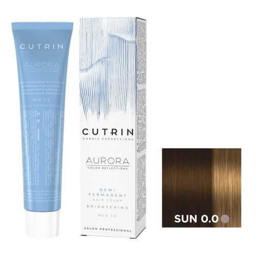 Крем-краситель AURORA DEMI PERMANENT BRIGHTENING CUTRIN SUN 0.0 солнечный свет 60 мл в Магнит Косметик