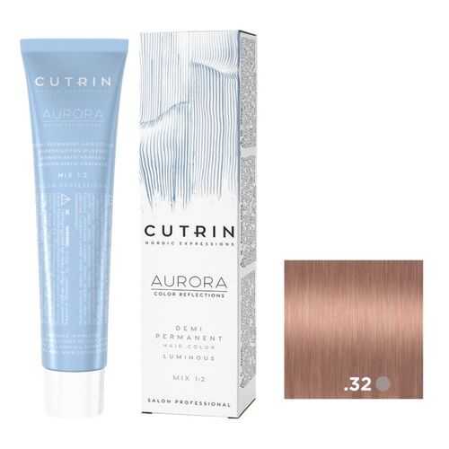 Крем-краситель AURORA DEMI PERMANENT LUMINOUS CUTRIN .32 кремовая нуга 60 мл в Магнит Косметик