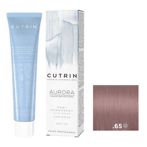 Крем-краситель AURORA DEMI PERMANENT LUMINOUS CUTRIN .65 ледяная клубника 60 мл в Магнит Косметик