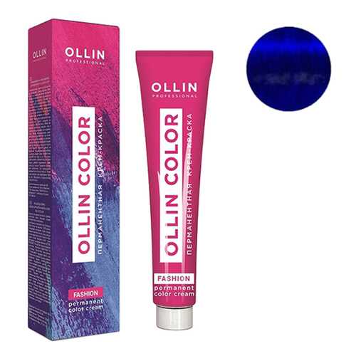 Крем-краска для волос Ollin Fashion Color перманентная Экстра-интенсивный синий 60 мл в Магнит Косметик