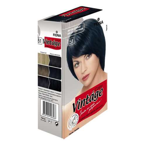 Крем краска FIONA Vintage Color тон 51 черный в Магнит Косметик