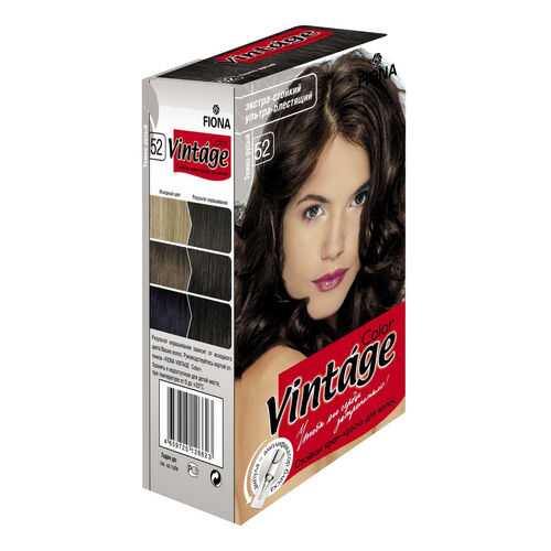 Крем краска FIONA Vintage Color тон 52 тёмно-русый в Магнит Косметик