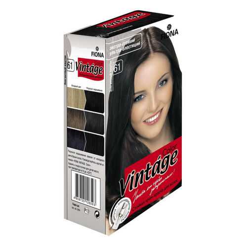 Крем краска FIONA Vintage Color тон 61 элегантный каштан в Магнит Косметик