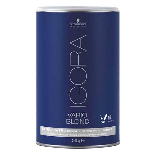 Порошок для обесцвечивания волос Schwarzkopf NEW Igora Vario Blond Super Plus 450 г в Магнит Косметик