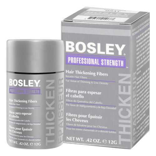 Пудра для волос Bosley Professional Strength Hair Thickening Fibers Седой 12 г в Магнит Косметик