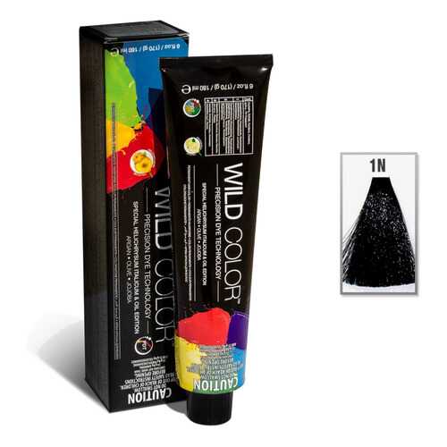 Wildcolor Hair Color Ammonia Free - Стойкая крем-краска без аммиака 1N Черный 180 мл в Магнит Косметик