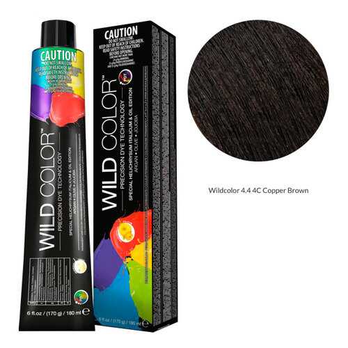 Wildcolor - Стойкая крем-краска Permanent Hair Color 4.4 4C Медно-коричневый 180 мл в Магнит Косметик