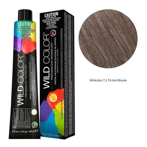 Wildcolor - Стойкая крем-краска Permanent Hair Color 7.1 7A Пепельный блонд 180 мл в Магнит Косметик