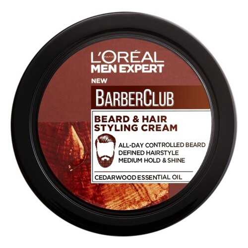 Крем-стайлинг для бороды и волос L'Oreal Barber Club 75 мл в Магнит Косметик