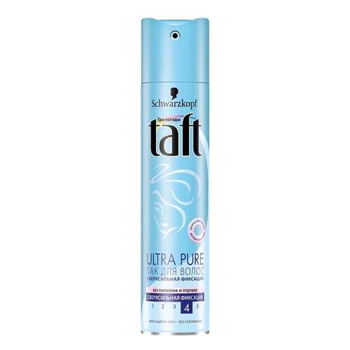 Лак для волос TAFT Ultra Pure сверхсильная фиксация без запаха 225 мл в Магнит Косметик