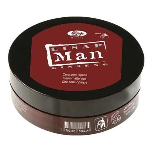 Воск для укладки волос Lisap Milano Man Semi-Matte Wax Матирующий, 100 мл в Магнит Косметик