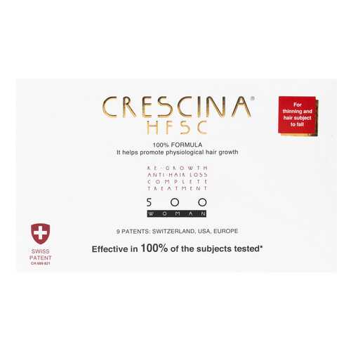 Ампулы для волос Crescina 500 для стимулирования роста волос для женщин №20+лосьон в Магнит Косметик