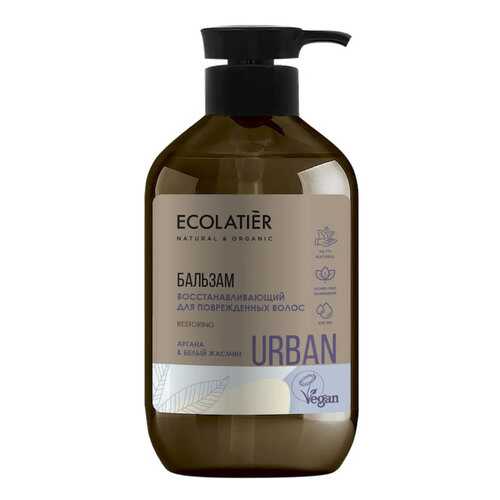 Бальзам для волос Ecolatier Urban Аргана и белый жасмин 400 мл в Магнит Косметик
