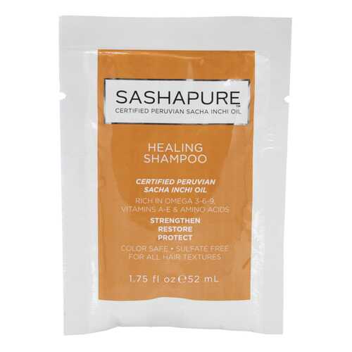 Бессульфатный шампунь для волос Sashapure Healing Shampoo Packettes 52мл в Магнит Косметик