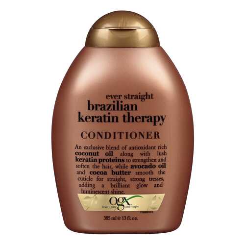 Кондиционер для волос OGX Brazilian Keratin Therapy Ever Straight Conditioner 385 мл в Магнит Косметик
