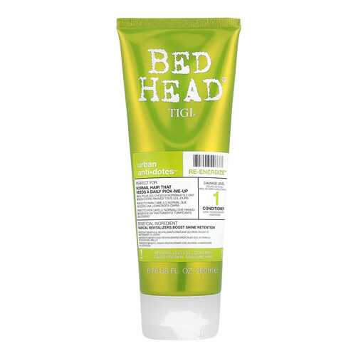 Кондиционер для волос Tigi Bed head Urban Anti+dotes Re-Energize 1 уровень 200 мл в Магнит Косметик