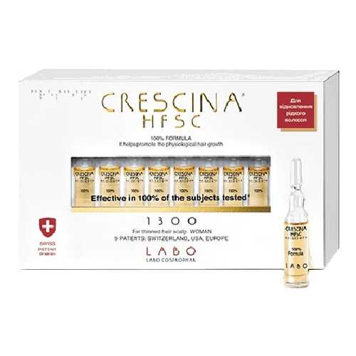 Лосьон для стимуляции роста волос для женщин 1300 Crescina №10 3,5 мл в Магнит Косметик