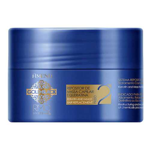 Маска для волос Amend Capillary Mass and Keratin Repositioning Gold Black RMC System Q+ в Магнит Косметик