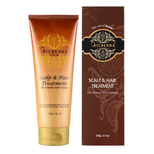 Маска для волос и кожи головы Richenna Gold Scalp & Hair Treatment с хной 230 г в Магнит Косметик