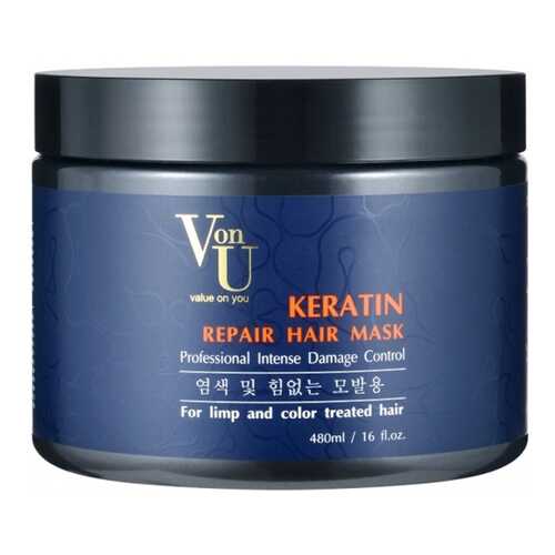 Маска для волос Richenna Von-U Keratin Repair 480 мл в Магнит Косметик