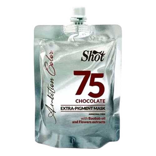 Маска для волос Shot Extra Pigment 75 Chocolate 200 мл в Магнит Косметик