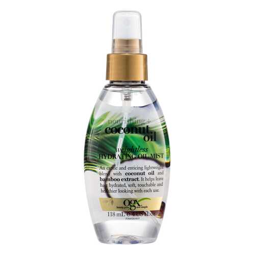 Масло для волос OGX Nourishing Coconut Oil Weightless Hydrating Oil Mist 118 мл в Магнит Косметик