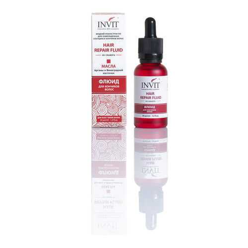 Масло-флюид Invit Hair Repair Fluid для поврежденных секущихся кончиков волос, 30 мл в Магнит Косметик