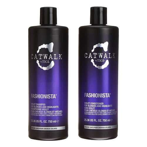 Набор TIGI Catwalk Fashionista Violet - для коррекции цвета осветленных волос, 2*750 мл в Магнит Косметик