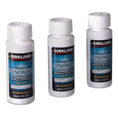 Оригинальный Миноксидил киркланд 5% Kirkland Minoxidil Signature 3 флакона с пипеткой в Магнит Косметик
