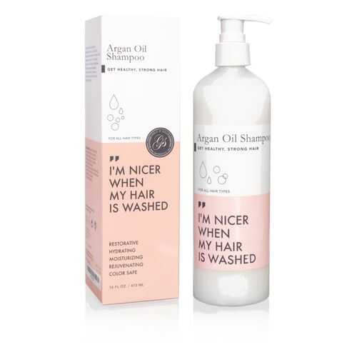 Питательный шампунь для волос с маслом арганы Grace and Stella Organic Argan Oil Shampoo в Магнит Косметик