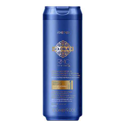 Шампунь Amend Capillary Mass and Keratin Repositioning Shampoo Gold Black RMC System Q+ в Магнит Косметик