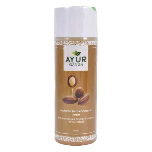 Шампунь АРГАН (Ayurvedic Herbal Shampoo ARGAN) AYUR GANGA, 200мл в Магнит Косметик