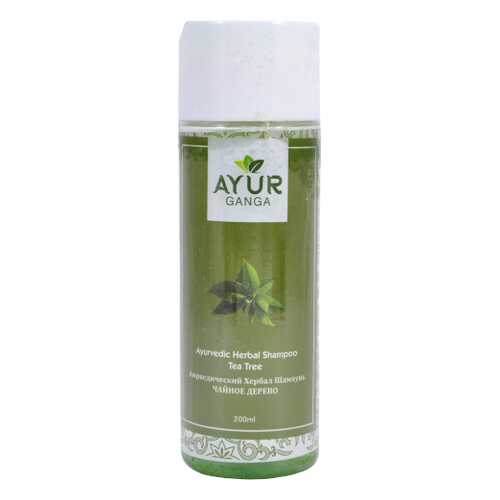 Шампунь ЧАЙНОЕ ДЕРЕВО (Ayurvedic Herbal Shampoo TEA TREE) AYUR GANGA, 200мл в Магнит Косметик