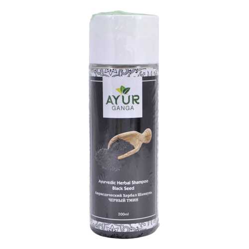Шампунь ЧЕРНЫЙ ТМИН (Ayurvedic Herbal Shampoo BLACK SEED) AYUR GANGA, 200мл в Магнит Косметик