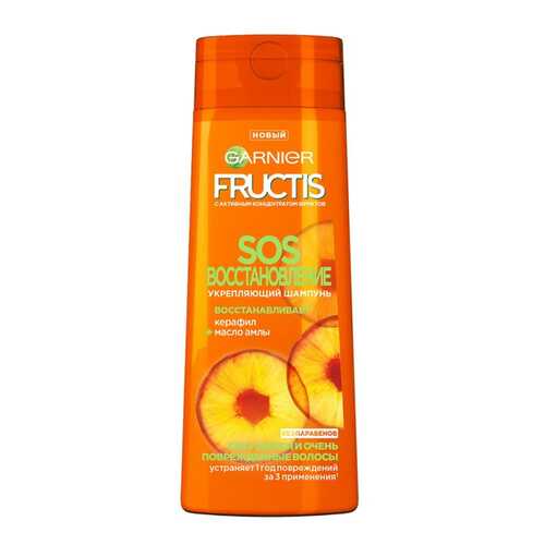 Шампунь GARNIER FRUCTIS SOS Восстановление секущихся кончиков волос 400мл в Магнит Косметик