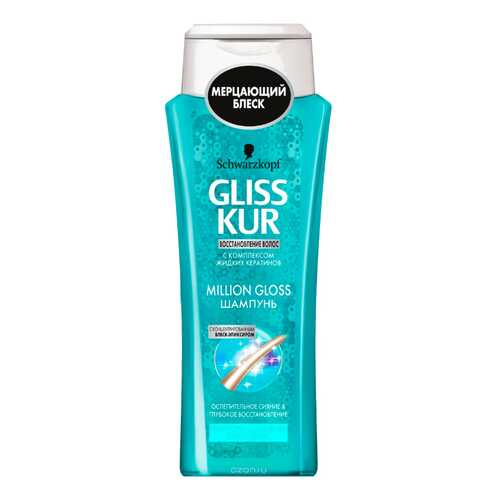 Шампунь GLISS KUR Million Gloss 250 мл в Магнит Косметик