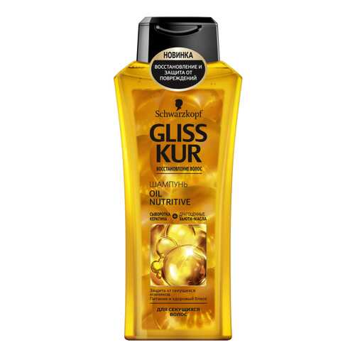 Шампунь Gliss Kur Oil Nutritive для длинных и секущихся 400 мл в Магнит Косметик